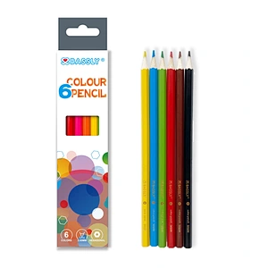 7"6pcs normal quality color pencil